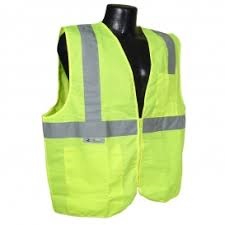 Economy Type R Class 2 Safety Vest with Zipper Closure - Hi-Viz Apparel